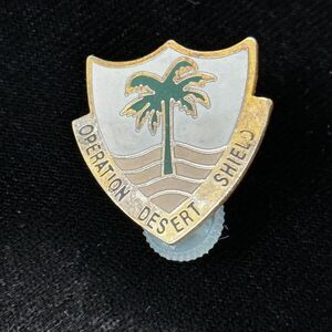 Operation Desert Shield Enamel Lapel Uniform Pin Desert Storm Air Force Gulf War